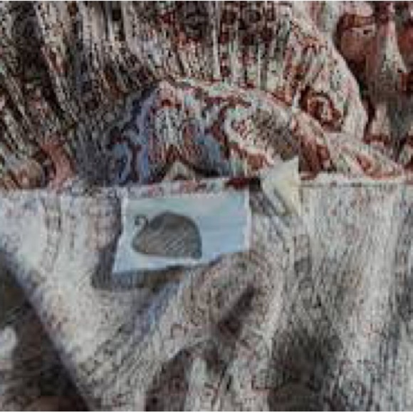 Anthropologie Pink Paisley Print Chemise Tunic y2k small - Picture 4 of 7